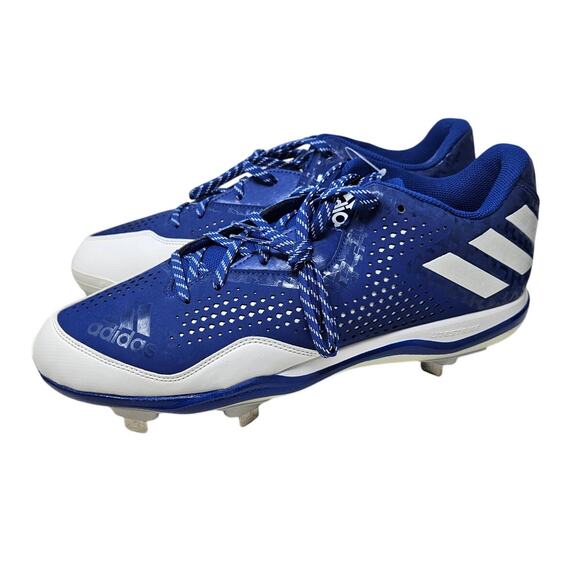 NEW Adidas 13.5 Adizero Afterburner 3 Baseball Shoe Blue White Cleat Sneaker main image 5